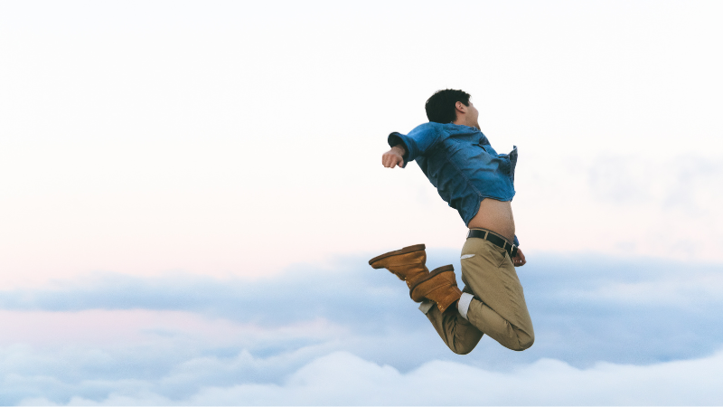 ジャンプで通過